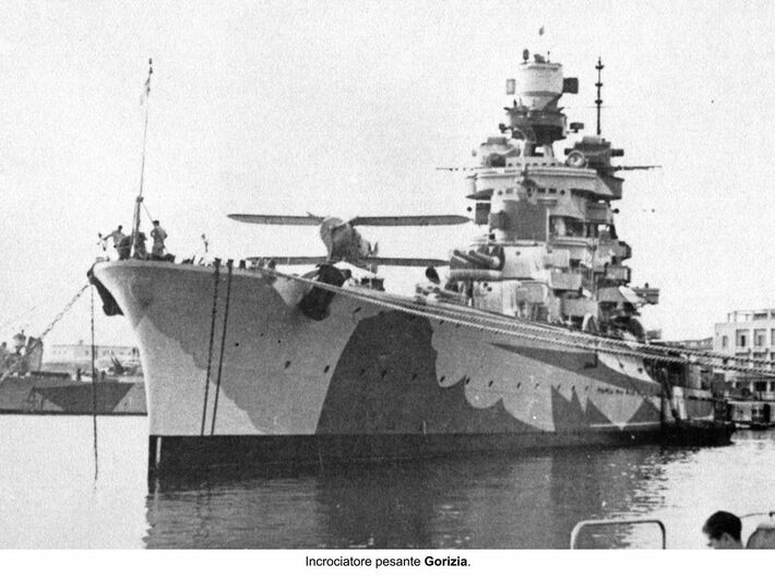 Nameplate R.N. Gorizia 3d printed Zara-class heavy cruiser R.N. Gorizia.