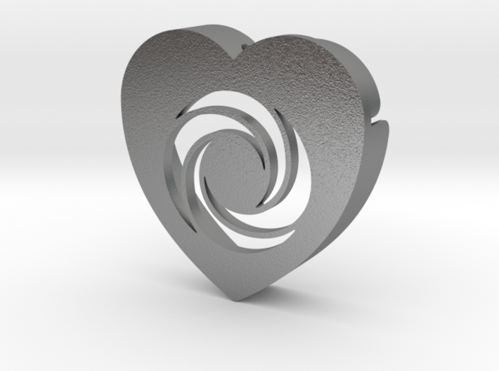 Heart shape DuoLetters print O 3d printed Heart shape DuoLetters print O