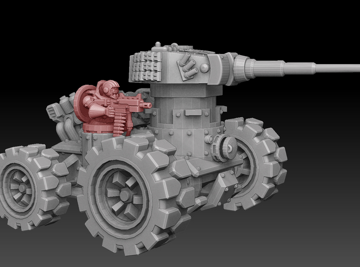 Panzer Buggy Sidegunner 3d printed 