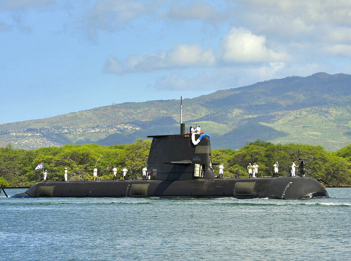Nameplate HMAS Sheean 3d printed Collins-class submarine HMAS Sheean.