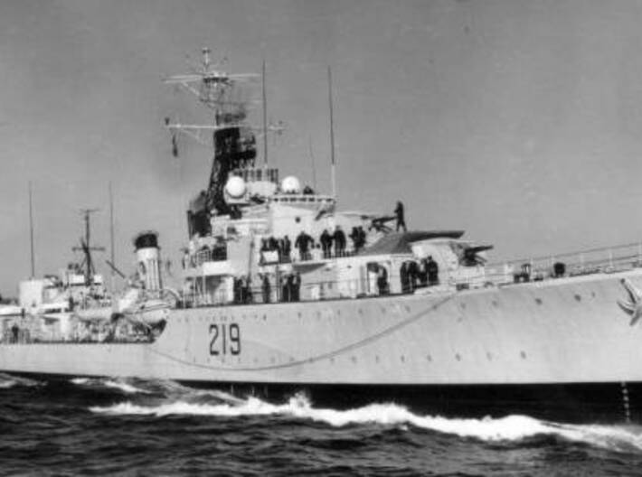 Nameplate HMCS Athabaskan 3d printed Tribal-class destroyer HMCS Athabaskan, 1948-1966.