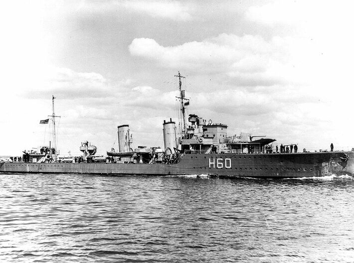 Nameplate HMCS Ottawa 3d printed C-class destroyer HMCS Ottawa.