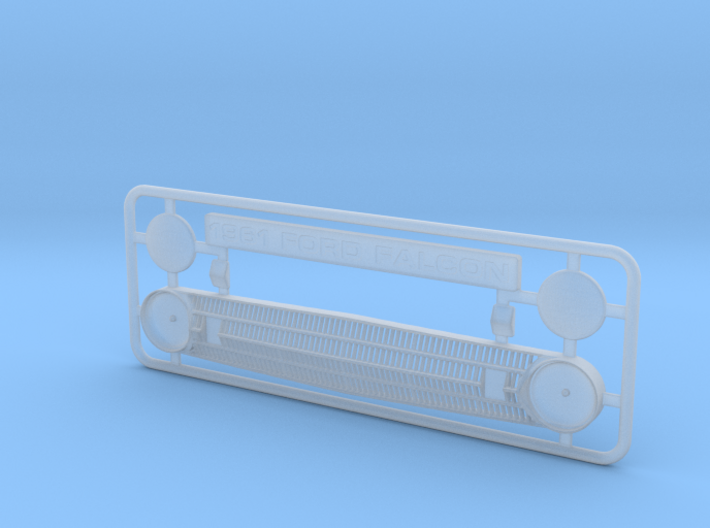 1/25 1961 Ford Falcon Grill with directionals 3d printed