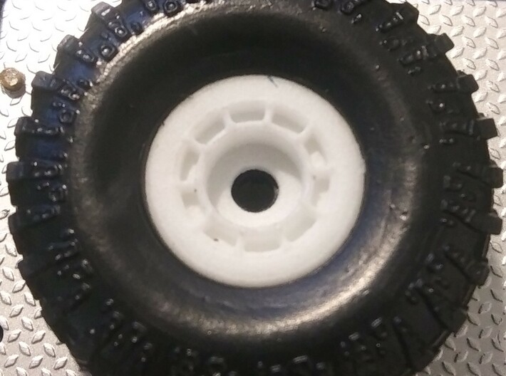 1/24 Offroad style rim. (7mm hex style) 3d printed 
