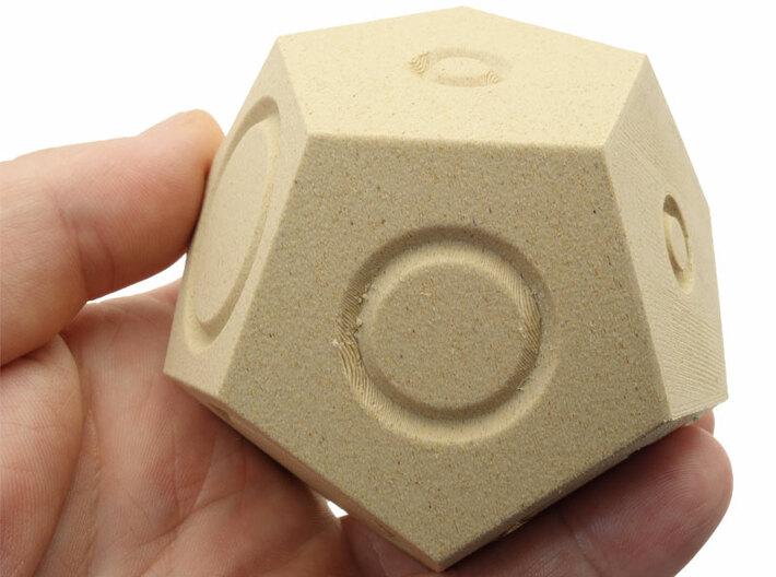 Bizarro Dodecahedron 3d printed