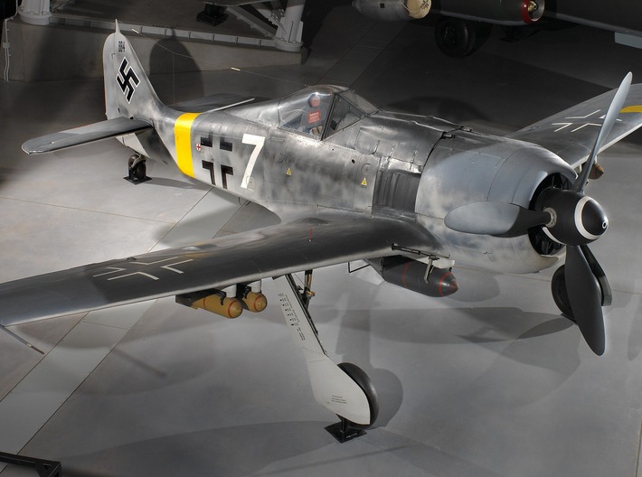 Nameplate Fw 190 F-8 3d printed Photo: National Air and Space Museum.
