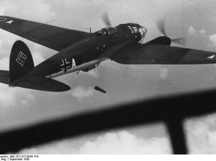 Nameplate He 111 P-2 3d printed 
