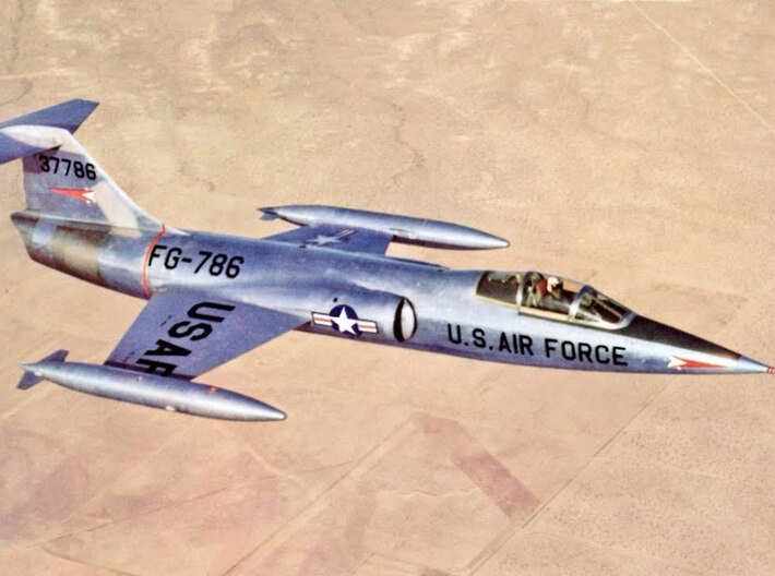 Nameplate F-104C Starfighter 3d printed Photo: US Air Force.