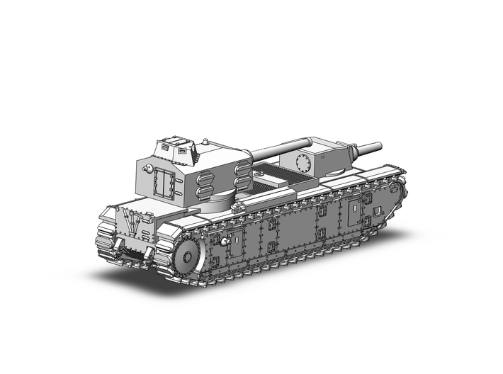 FCM F1 tank WW2 3d printed 