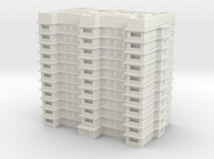 Residential Building 02 1/350 3d printed