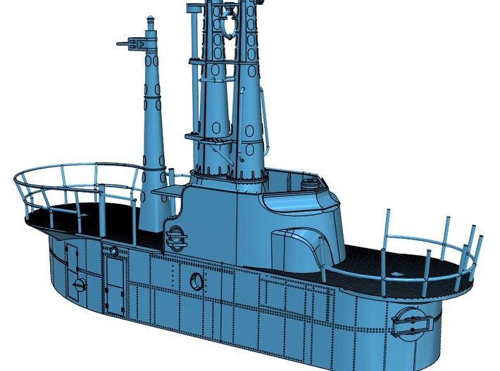 1/30 Balao SS-285 Periscope Shears and Radar Mast  3d printed 