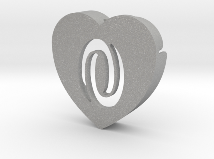 Heart shape DuoLetters print 0 3d printed Heart shape DuoLetters print 0