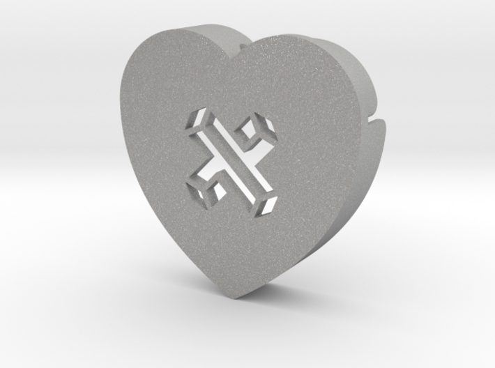 Heart shape DuoLetters print × 3d printed Heart shape DuoLetters print ×