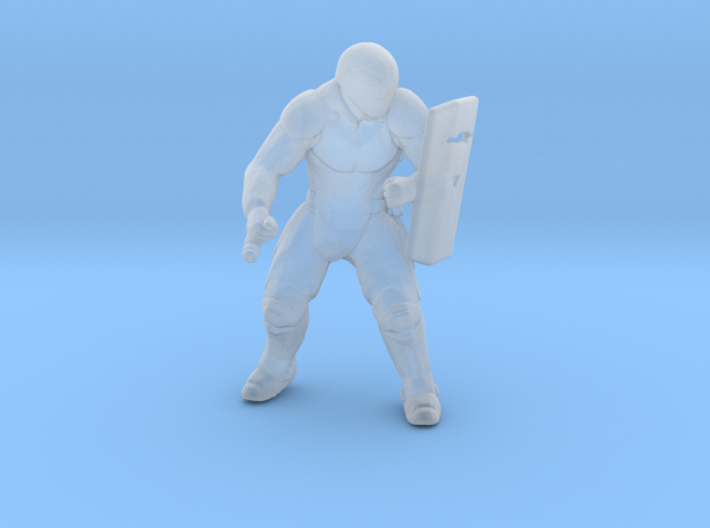 Riot Enforcer cyberpunk miniature model games rpg 3d printed 