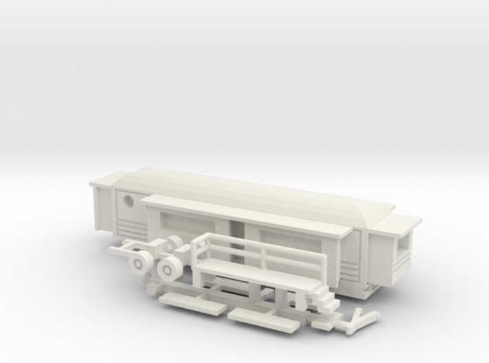 Wohnwagen rundes Dach 2 - 1:220 (z scale) 3d printed