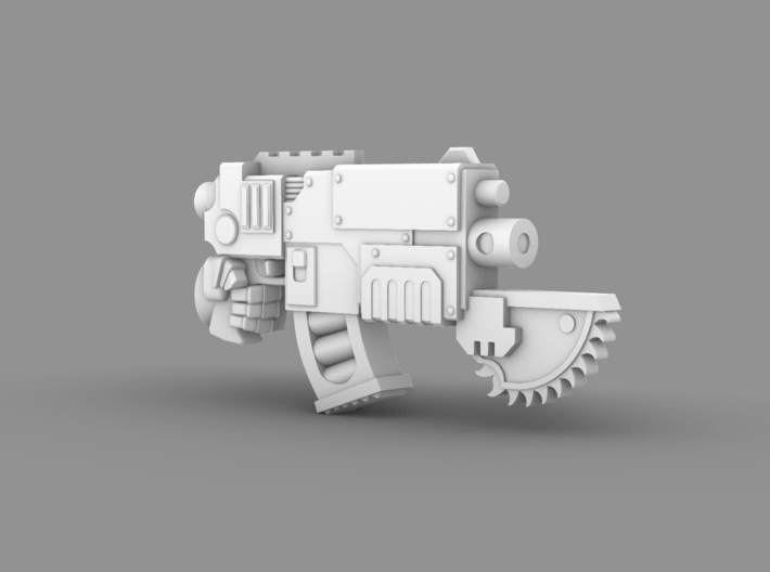 Space Knight V10 Nailer Gun w/ Saw Tip (Left) 3d printed 
