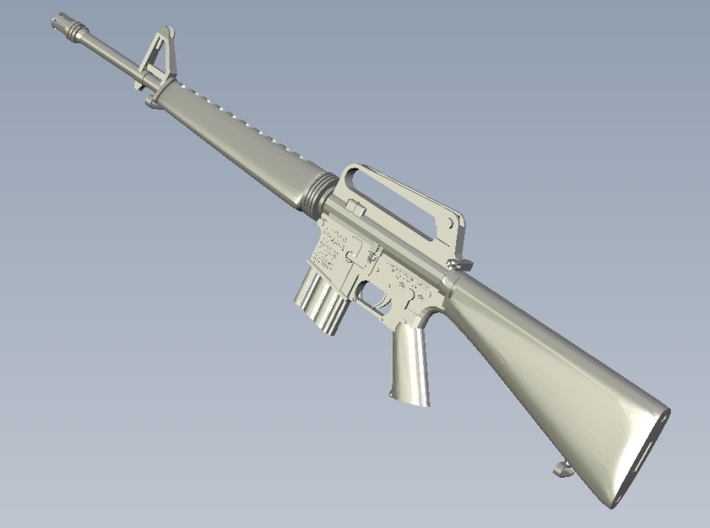 1/24 scale Colt M-16A1 rifles w 20rnds mag x 10 3d printed 
