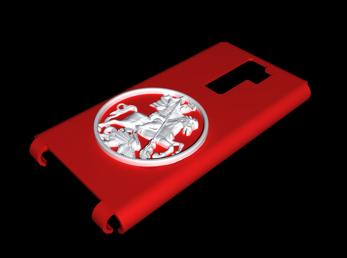 St.George and the Dragon Case 3d printed