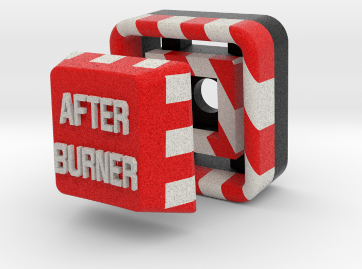 Full Color After Burner Button 3d printed 