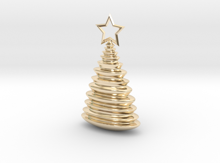 Holiday Tree Pendant 3d printed