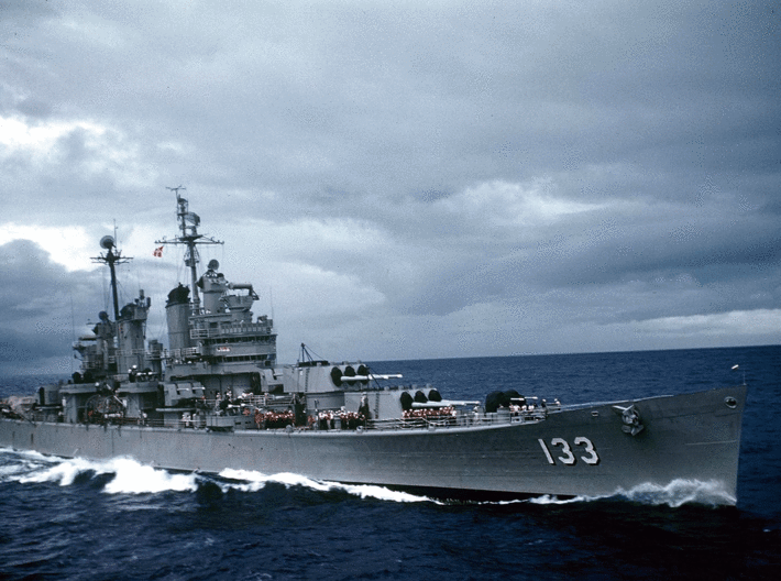 Nameplate USS Toledo CA-133 3d printed Baltimore-class heavy cruiser USS Toledo CA-133.