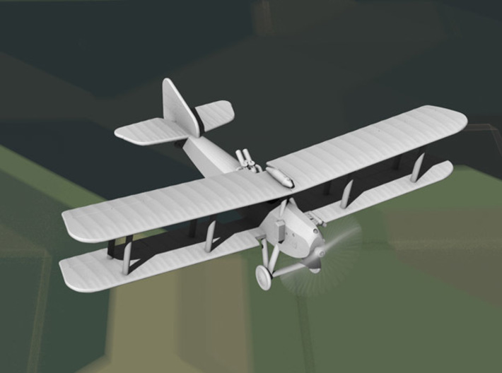 Armstrong-Whitworth F.K.8 (late, multiscale) 3d printed Computer render of 1:144 AW FK.8