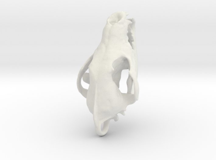 Wolf Skull Pendant 3d printed