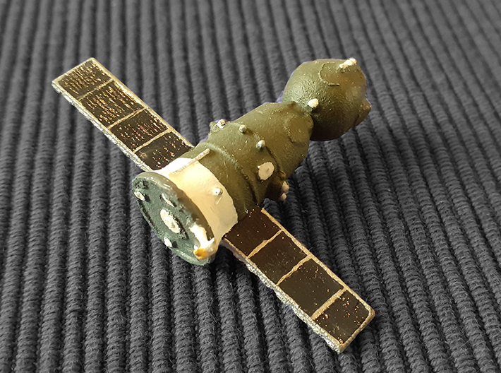 1/100 Soyuz MS 3d printed 1/200 model by Marcus E.