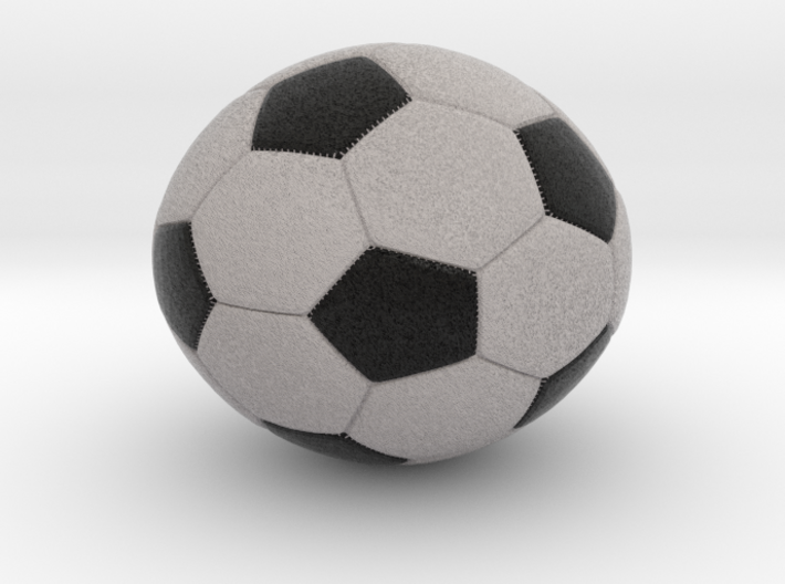Bouncing soccer ball 3d printed