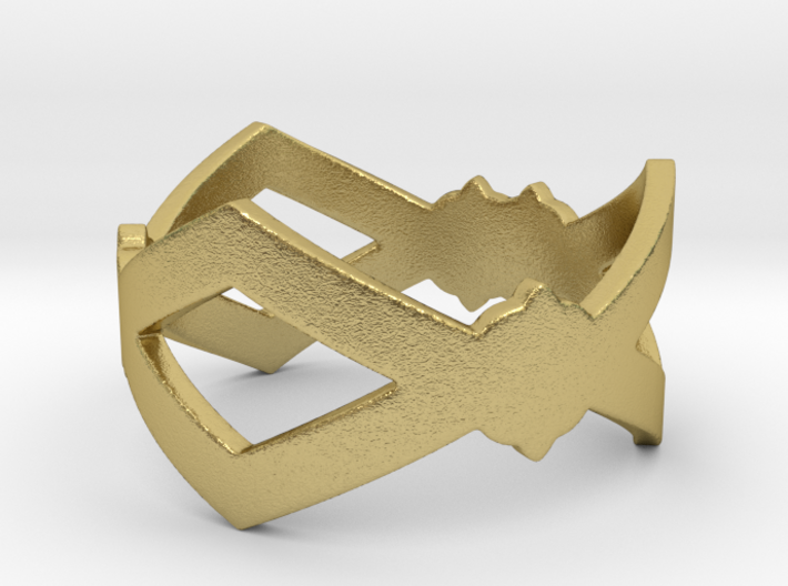 Abstract Ring Size 7 3d printed
