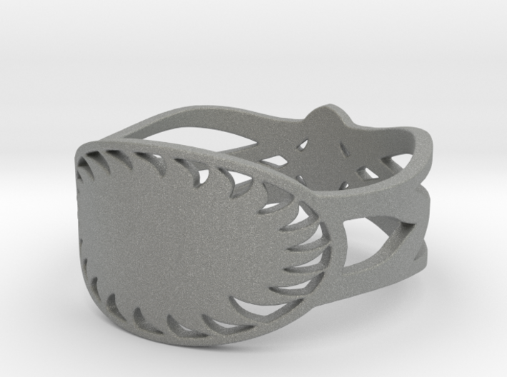 Floral Ring Design Ring Size 8 3d printed