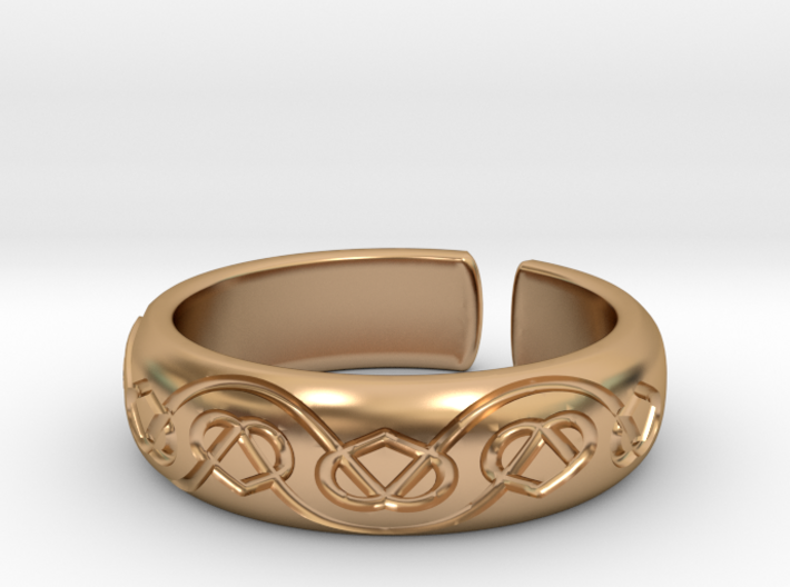 Seven hearts [ring] 3d printed