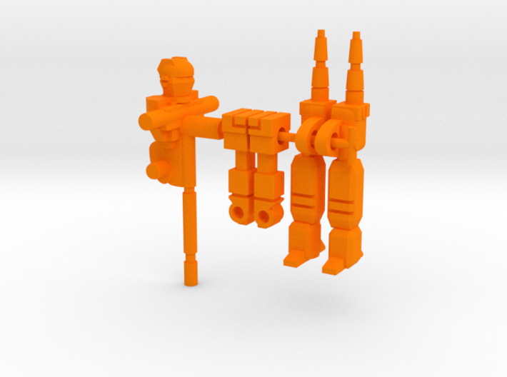 Kick-Over RoGunner 3d printed Orange Parts