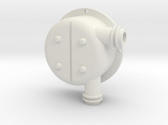 3/4&quot; Scale Elesco Feed Water Heater Water End 3d printed