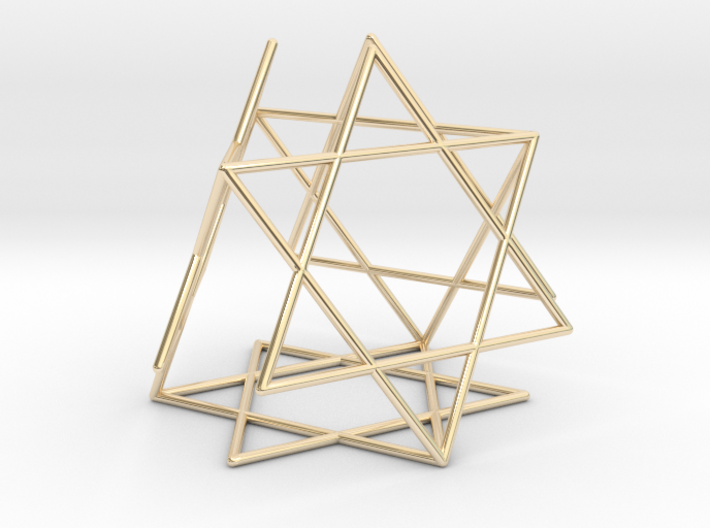 Star-of-David Tetrahedron 3d printed