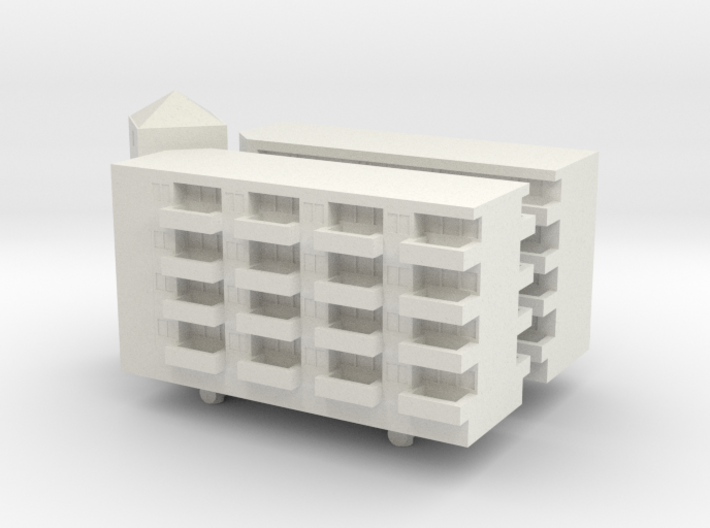 Residential Complex 1/400 3d printed 