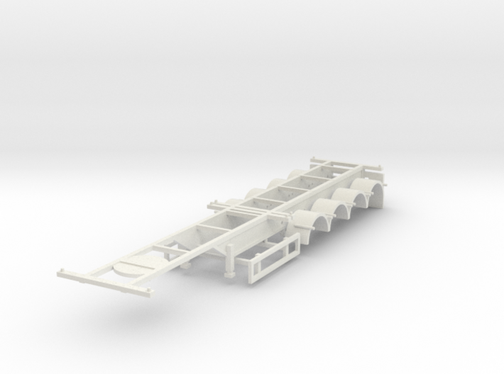 000742 4a Container Trailer HO 40' 3d printed