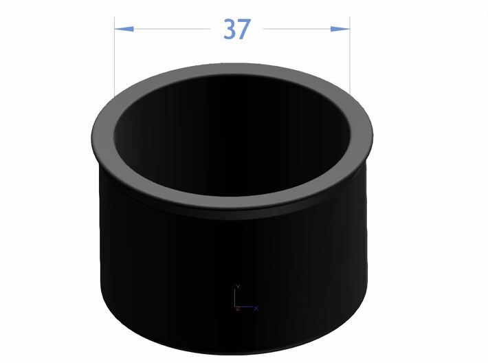 01: Cover-37 "blank", inner diameter 37 mm 3d printed 