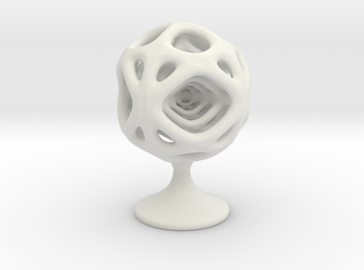 Geo Sphere with stand 3d printed