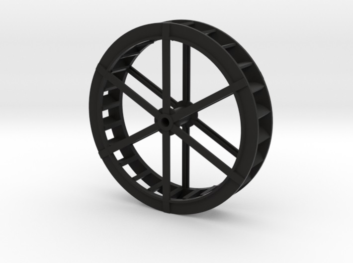 00-4mm Scale Iron Water Wheel 3d printed