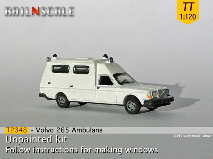 Volvo 265 Ambulans (TT 1:120) 3d printed