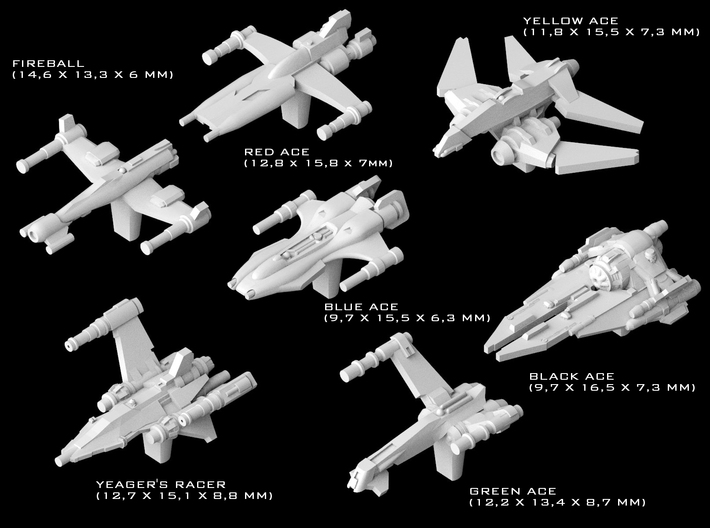 (Armada) Aces Squadron 3d printed