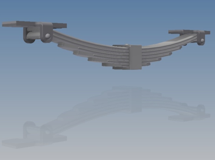 RCH 1923 6-Leaf Springs - 24 assorted 3d printed 6.12.L :- 6-leaf for 12-inch solebars Loaded