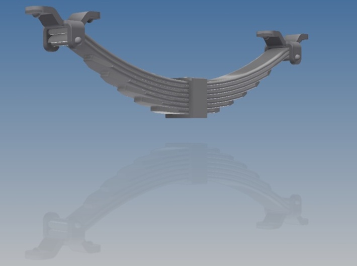RCH 1923 7-Leaf Springs - 24 assorted 3d printed 7.9.L :- 7-leaf for 9-inch solebars Loaded