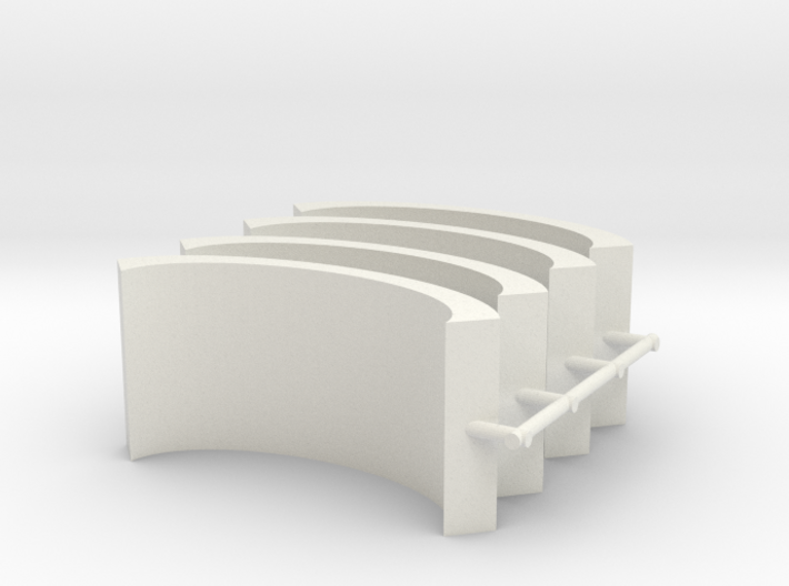 Airport Noise Barrier (x4) 1/500 3d printed