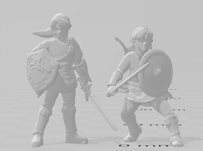 Link Breath of Wild miniature model fantasy games 3d printed 
