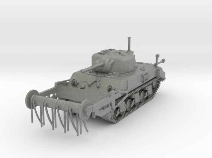 1/72 Scale M4A4 Sherman Tank with Crab Frail 3d printed