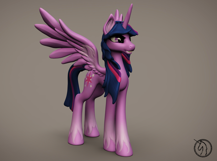 Twilight Sparkle (Classic, 16.5 cm / 6.5 in tall) 3d printed 
