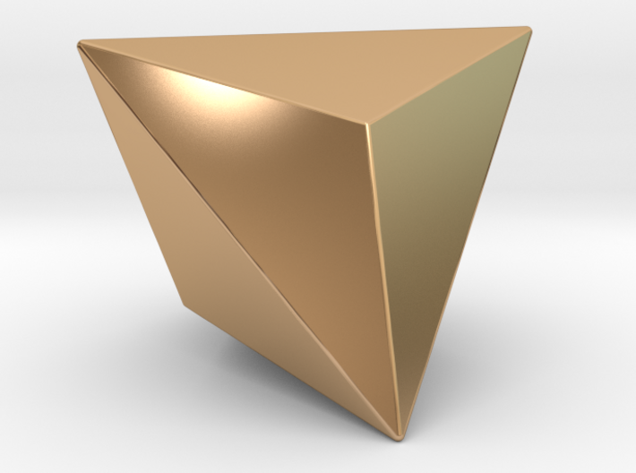 Triakis Tetrahedron - 10mm - Rounded V1 3d printed