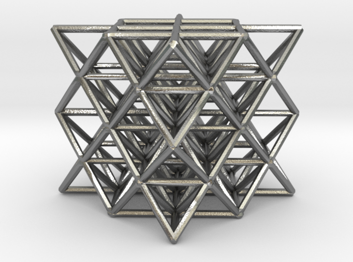 64 Tetrahedron Grid small 1" 3d printed 